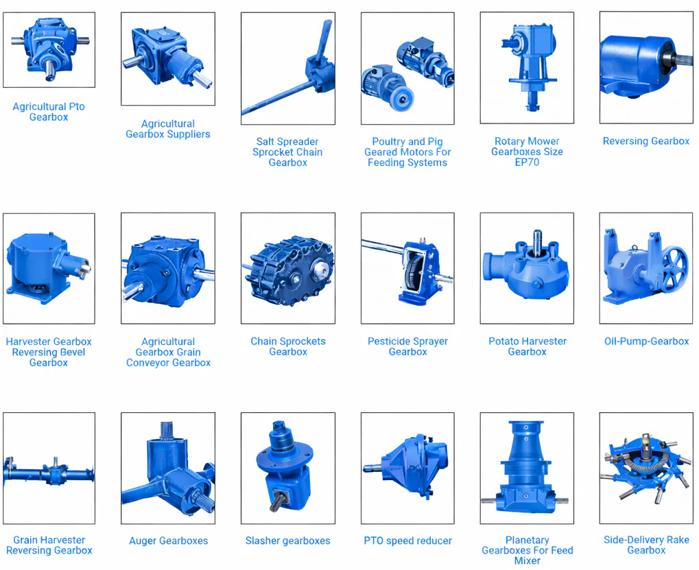 High-torque agricultural gear reducer categories for grain combine harvesters