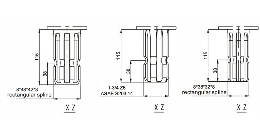 agricultural-gear-boxes-products-EP-GC325-Pull-behind Mower Gearbox Trailing Mower Gearbox-draft2