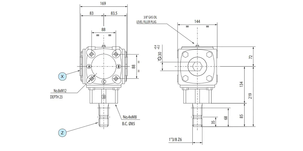 agricultural-gear-boxes-products-EP-TB-19J-Rotary Tiller Gearbox Replacement of Comer Code-draft