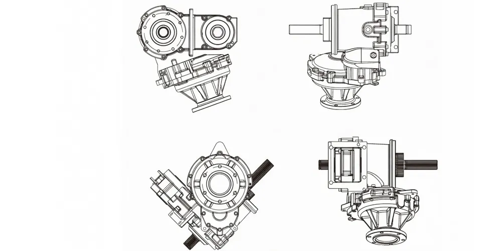 agricultural-gearbox-EP-WR500 Silage Machine Gearbox for German Champion Four Disc-draft