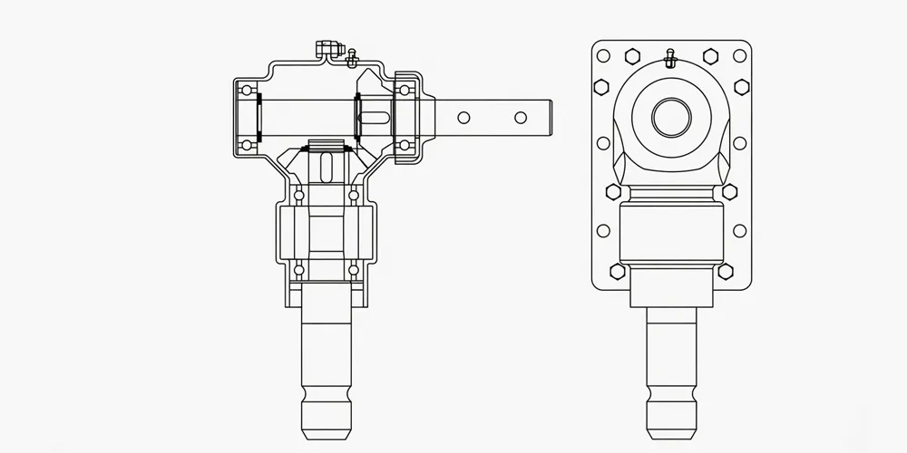 agricultural-gearbox-products-EP-01-229 Snow Plow Gearbox For Spreader-draft