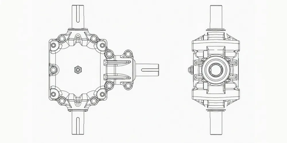 agricultural-gearbox-products-EP-200 Series Agricultural Machinery Gearbox-draft
