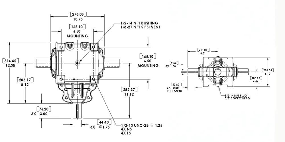 agricultural-gearbox-products-EP-600 Series-Agricultural Machinery Gearbox-draft
