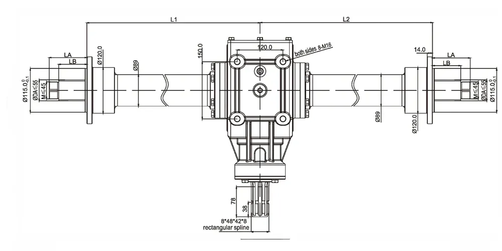 agricultural-gearbox-products-EP-EP250-YJ-Round Baler Gearbox for Round Baler and Harvester-draft