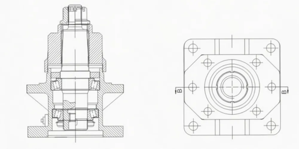 agricultural-gearbox-products-EP-MDH40 Hydraulic Drive Spindle for Gearbox-draft