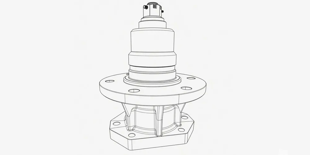 agricultural-gearbox-products-EP-MDH65 Hydraulic Drive Spindle for Gearbox-draft