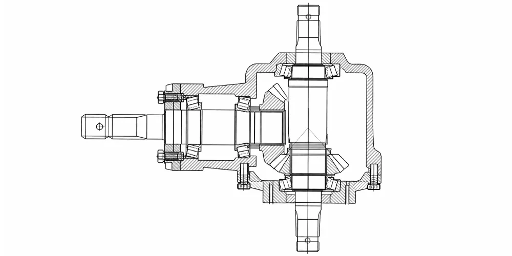 agricultural-gearbox-products-EP-RC61T Rotary Cutter Gearbox for Rotary Cutter-draft