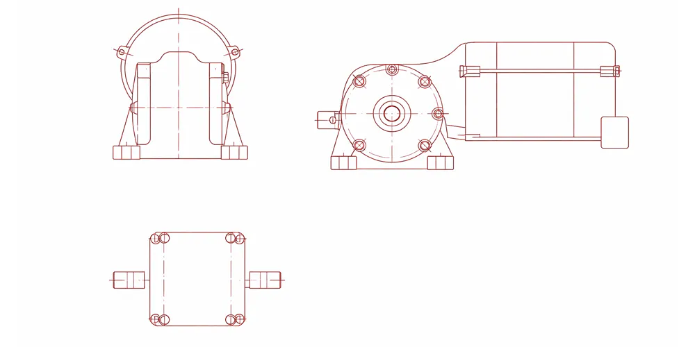 agricultural-gearbox-products-EP-SYF-2M Series Center Pivot Irrigation Gearbox-draft