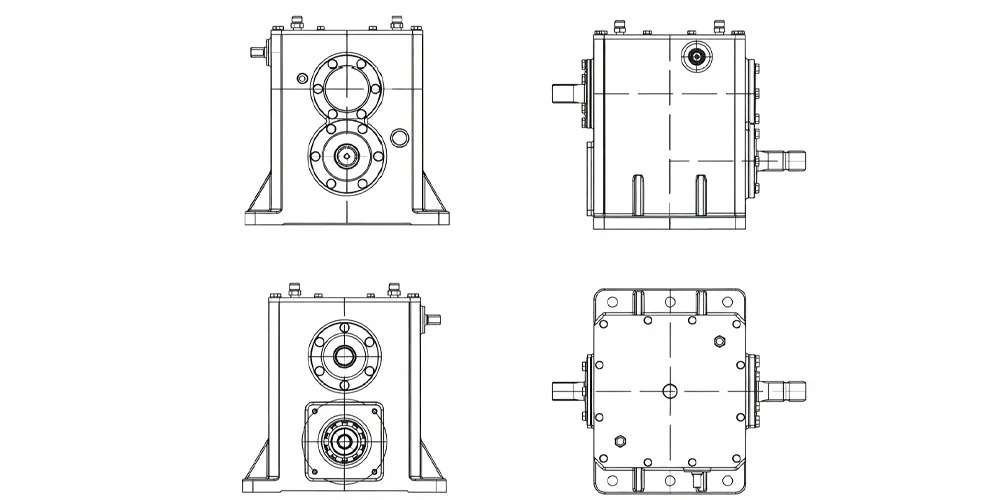 agricultural-gearbox-products-EP-TBS128 Grader Driven Rake Gearbox for Crawler Rotary Cultivator-draft