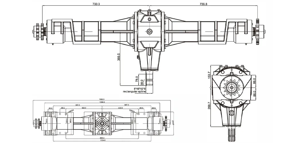 agricultural-gearbox-products-EP9-Round Baler Gearbox for Round Baler and Harvester-draft
