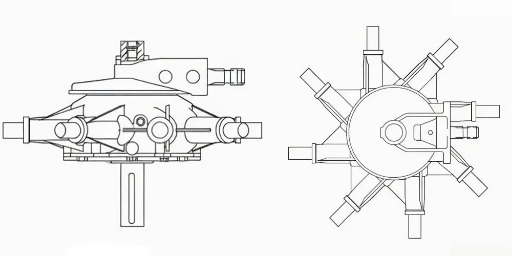 agricultural-gearbox-products-EPK-789C Rotary Rake Gearbox – Replacement of Comer Code-draft