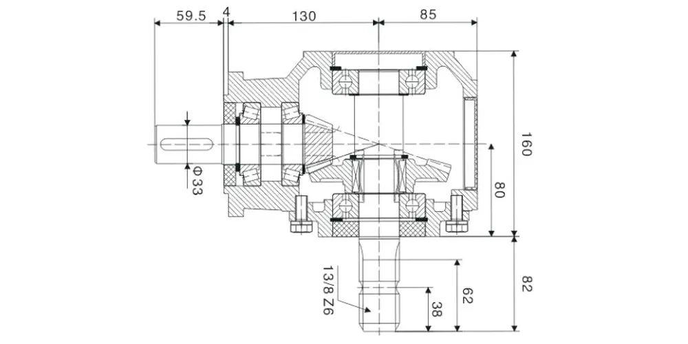 agricultural-gearboxes-products-EP-9.310 Rotary Tiller Cultivator Gearbox-draft