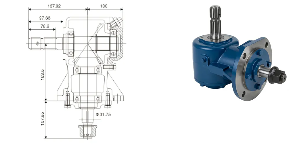 agricultural-gearbox-products-EP-HC-RC30-193 Lawn Mower Gearbox-draft
