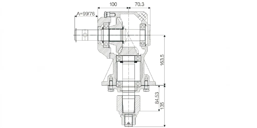 agricultural-gearbox-products-EP-HC-RC31 Lawn Mower Gearbox-draft