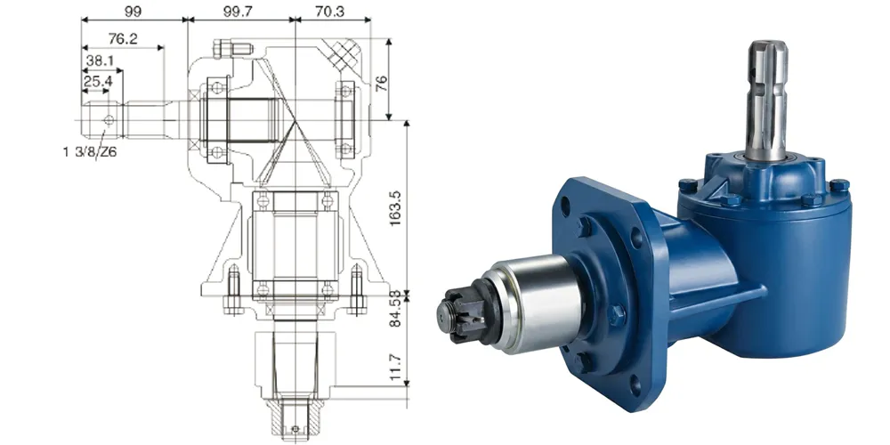 agricultural-gearbox-products-EP-RC31 30-40HP 540RPM Lawn Mower Gearbox-draft